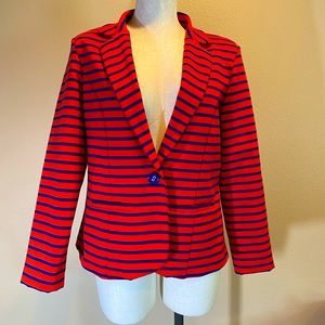 🏝🏝🏝Bobeau blazer in blue and an orangey red